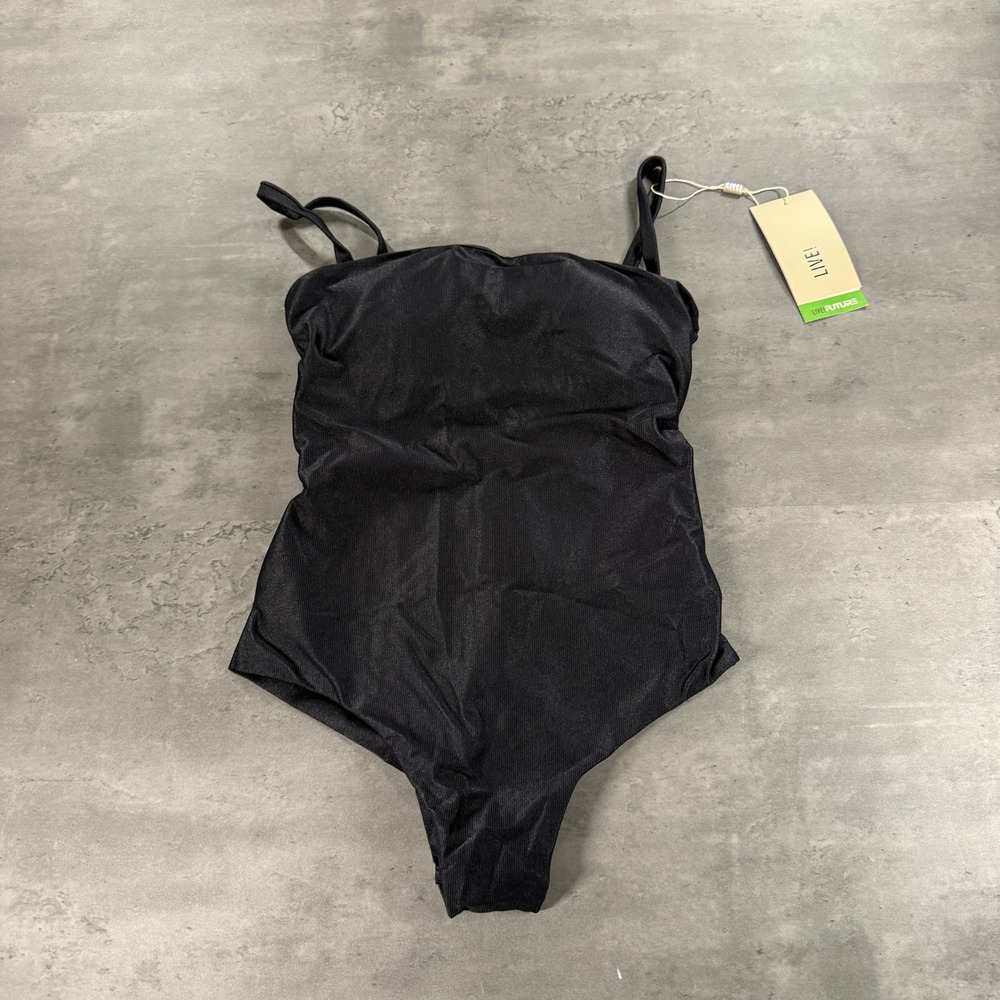 LIVE! Bodysuit L Allure Adaptiv Noir Black UPF 50 Training NEW Acitvewear Brazil